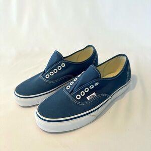 Vans Unisex Blue Canvas US Men 7.0 US Women 8.5